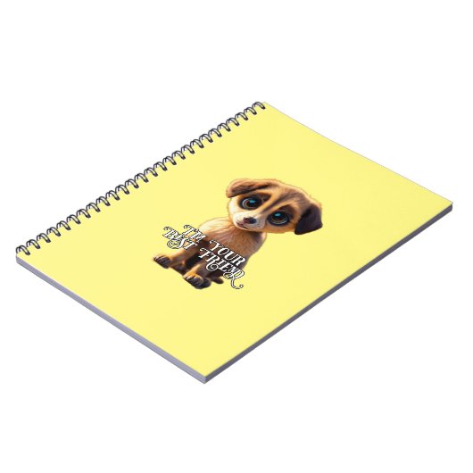 Carnet de chiot mignon (Côté gauche)