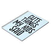 CARNET DE CHOSES MIGNONNES DITES PAR MES ENFANTS (Côté gauche)