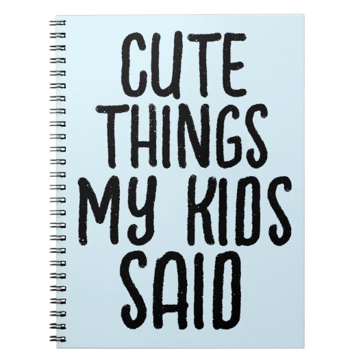 CARNET DE CHOSES MIGNONNES DITES PAR MES ENFANTS (Devant)