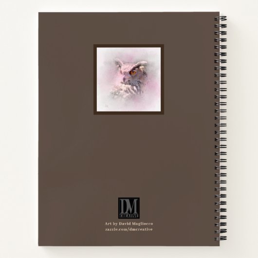 Carnet de Chouette à cornes (Dos)