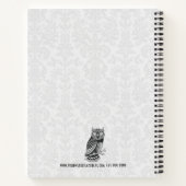 Carnet de Chouette Abstraite noire et blanche (Dos)