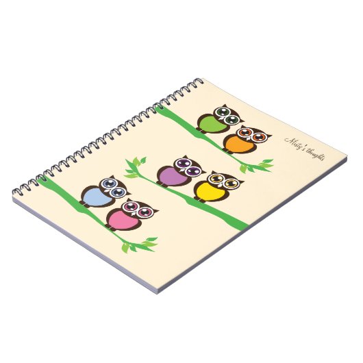 Carnet de Chouettes à branches (Côté gauche)