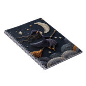 Carnet de ciel de la lune de sorcière brodée (Côté Droit)
