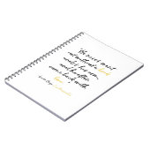 Carnet de citation de livre de Les Miserables (Côté gauche)