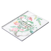 Carnet de citation de roses d'aquarelle de Jane (Côté gauche)