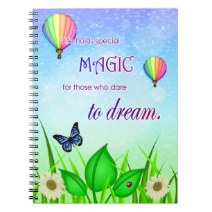 Carnet de citations de rêve inspirant