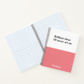 Carnet de citations personnalisées et amusantes (Intérieur)