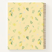Carnet de citron jaune moderne - Entièrement perso (Dos)