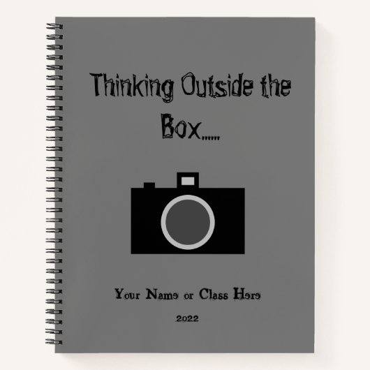 Carnet de classe spirale pour photographes (Devant)