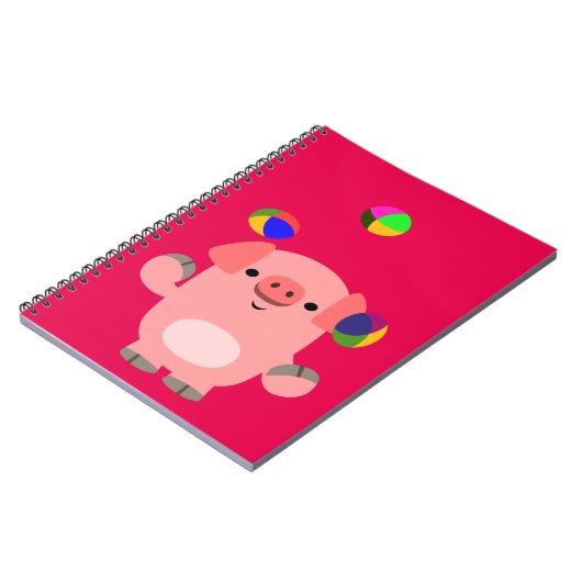 Carnet de cochon de dessin mignon (Côté gauche)