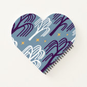 Carnet de coeur bleu de l'arbre Willow (Dos)