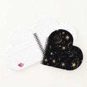 Carnet de coeur Galaxy d'or (Intérieur)