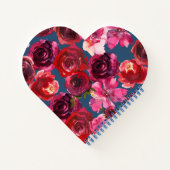 Carnet de coeur romantique Rose (Dos)