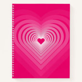 Carnet de coeur rose (Devant)