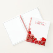 Carnet de coeur rouge aquarelle (Intérieur)