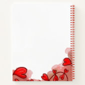Carnet de coeur rouge aquarelle (Dos)