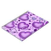 Carnet de coeurs pourpres (Côté gauche)