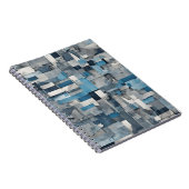 Carnet de collage Abstrait - Tons de bleu et de gr (Côté Droit)
