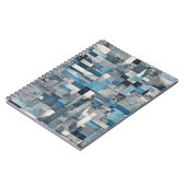 Carnet de collage Abstrait - Tons de bleu et de gr (Côté gauche)