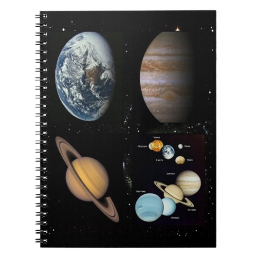 Carnet de collage du système solaire Planètes (Devant)