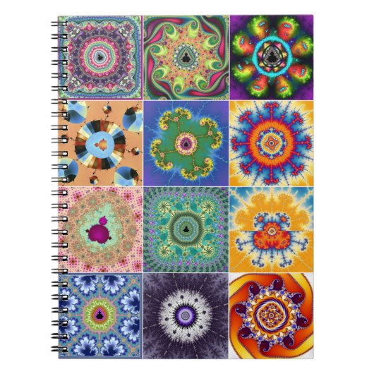 Carnet de collage fractal Mandelbrot (Devant)