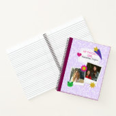 Carnet de collage personnalisé 2 photos avec nom d (Intérieur)