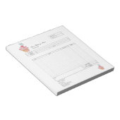 Carnet de commande de facturation de boulangerie d (Incliné)