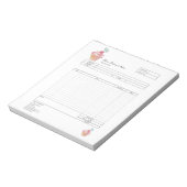 Carnet de commande de facturation de boulangerie d (Tourné)