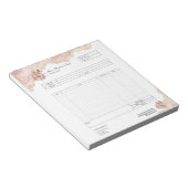 Carnet de commande de facturation de boulangerie d (Incliné)
