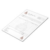 Carnet de commande de facture de boulangerie de cu (Incliné)