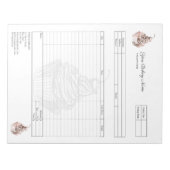 Carnet de commande de facture de boulangerie de cu (Devant)