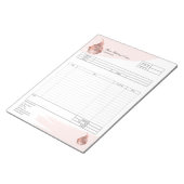 Carnet de commande de facture de boulangerie de cu (Incliné)