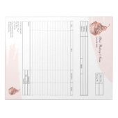 Carnet de commande de facture de boulangerie de cu (Devant)