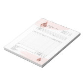 Carnet de commande de facture de boulangerie de cu (Tourné)