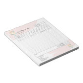 Carnet de commande de facture de formulaire de bou (Incliné)