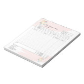 Carnet de commande de facture de formulaire de bou (Tourné)