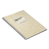Carnet de composition beige (Côté Droit)