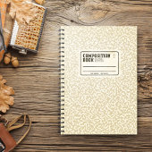 Carnet de composition beige