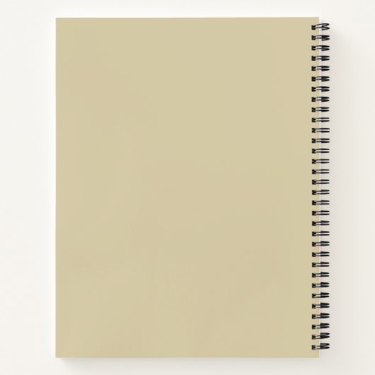 Carnet de composition beige (Dos)