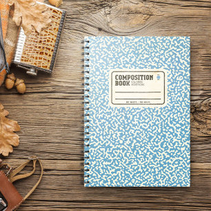 Carnet de composition bleu