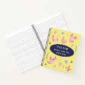 Carnet de composition Cute Axolotl Motif aquatique (Intérieur)