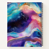 Carnet de composition d'agate de galaxie (Dos)