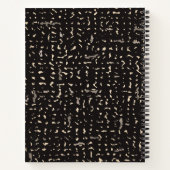 Carnet de composition d'argent personnalisé (Dos)