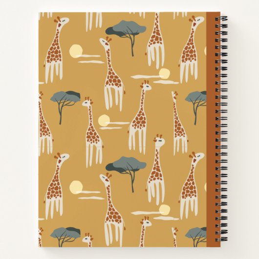 Carnet de composition de girafe (Dos)