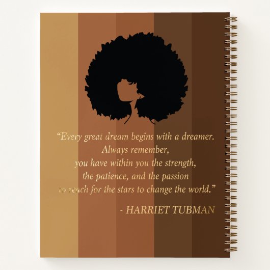 Carnet de composition de la fille noire (Dos)