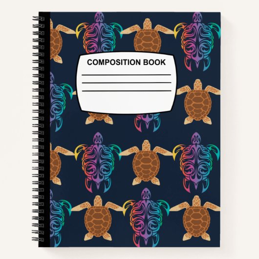 Carnet de composition de la spirale de tortue (Devant)