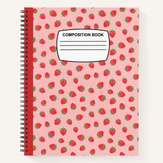 Carnet de composition des fraises (Devant)