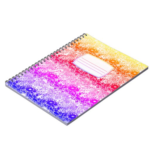 Carnet de composition d'ondes arc-en-ciel (Côté gauche)