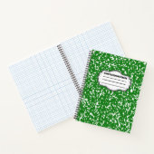 Carnet de composition du papier à spirale verte (Intérieur)