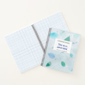 Carnet de composition en mûrier bleu personnalisé (Intérieur)